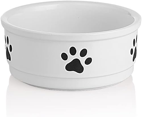 Miniatura 30 de Sweejar Cuencos de Cerámica para Perros, Plato de Comida para Perros Pequeños y Gatos, Cuenco de Porcelana Resistente para Mascotas para Comida