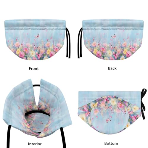 Image of Flower Butterfly Print Tea Cozy for Teapot, Dirt Resistant Kitchen Tea Pot Dust Cover, Keep Warm Home Decorative Tea Cosy with Insulation Pad for Restaurant Office Table