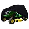 Riding Lawn Mower Cover Waterproof Tractor Cover Fits Decks up to 54 Heavy Duty 420D Polyester Oxford Covers Against Water UV Dust Dirt Wind for Outdoor Lawn Mower Storage