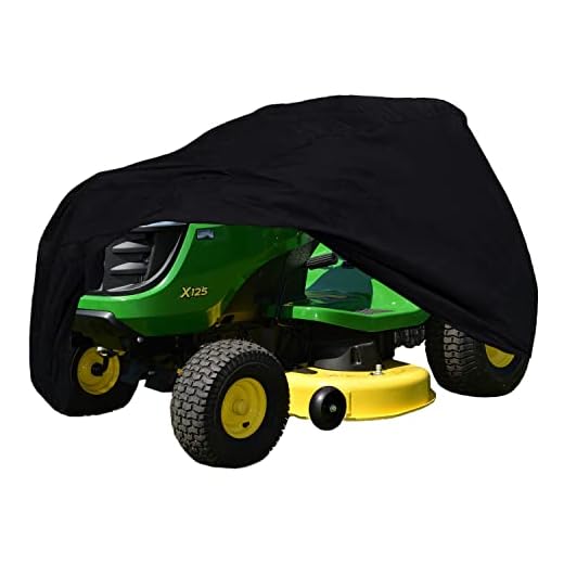 Szblnsm Riding Lawn Mower Cover, Waterproof Tractor Cover Fits Decks up to 54", Heavy Duty 420D Polyester Oxford, Covers Against Water, UV, Dust, Dirt, Wind for Outdoor Lawn Mower Storage
