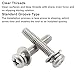 Murtenze M4 x 20mm Phillips Pan Head Machine Screws Stainless Steel Machine Bolts Combine with Spring Washer and Plain Washers(10 PCS)