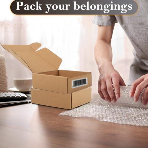 Image of Cardboard Boxes,15 Pack Shipping Boxes 6x6x2 Recyclable Mailing Boxes Colored Corrugated Cardboard Box Small Storage Boxes for Shipping, Mailing, Gifts Packaging (Kraft)