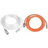 transporte neumatico de granos 【CONVENIENTE PARA USAR】: Con una articulación hembra y macho de un cuarto de pulgada, es muy conveniente de usar.