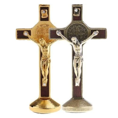 2 Pieces Of Cross Ornaments, Cross Statues, Base Ornaments, Classical Crosses, Cross Commemorative Plaques, Home Church Decorations