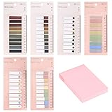 Material premium: las sticky notas adhesivas están hechas de material PET de primera calidad, escritura suave, resistente al agua y sin olor, se pueden usar en cualquier momento y en cualquier lugar.