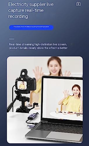 Image of ETZIN Video Capture Card, Real USB3.0 HDMI to USB C Capture Card, 4K Full 1080P60FPS HD Capture Card, for Windows Mac OS System withto Adjust PS4, Switch, Xbox1 (EPL-1023HVC-1)