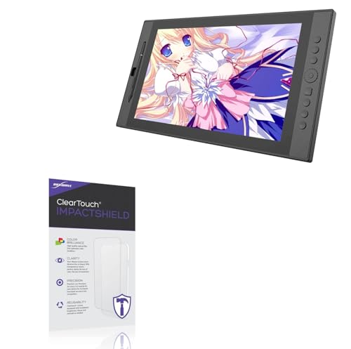 BoxWave Screen Protector Compatible with Veikk VK1560 Pen Display - ClearTouch ImpactShield (2-Pack), Impenetrable Screen Protector Flexible Film