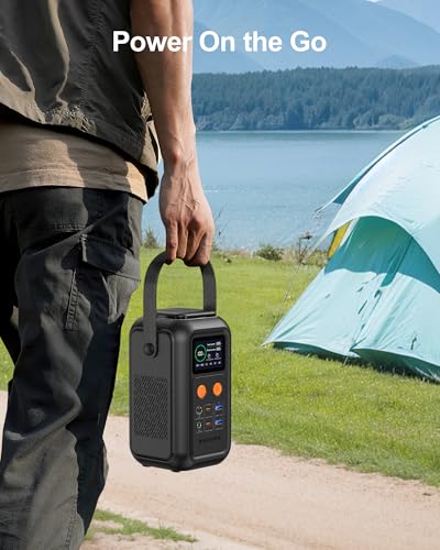 ASPERX Portable Power Station,192Wh 60000mAh LiFePO4 Battery with 200W Output, Dual 140W PD3.1 Fast Charging,Smart Display,DC Laptop Power Bank Station for Outdoor Travel, Camping, Emergency - Image 5