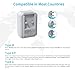 South Africa Power Adapter Kit, VINTAR International Plug Adapter with 3 USB Ports (2 USB C, 3.4A) 2 American Outlets, Type M,G,E/F Detachable Attachments, Adapter for US to Africa Botswana Morocco