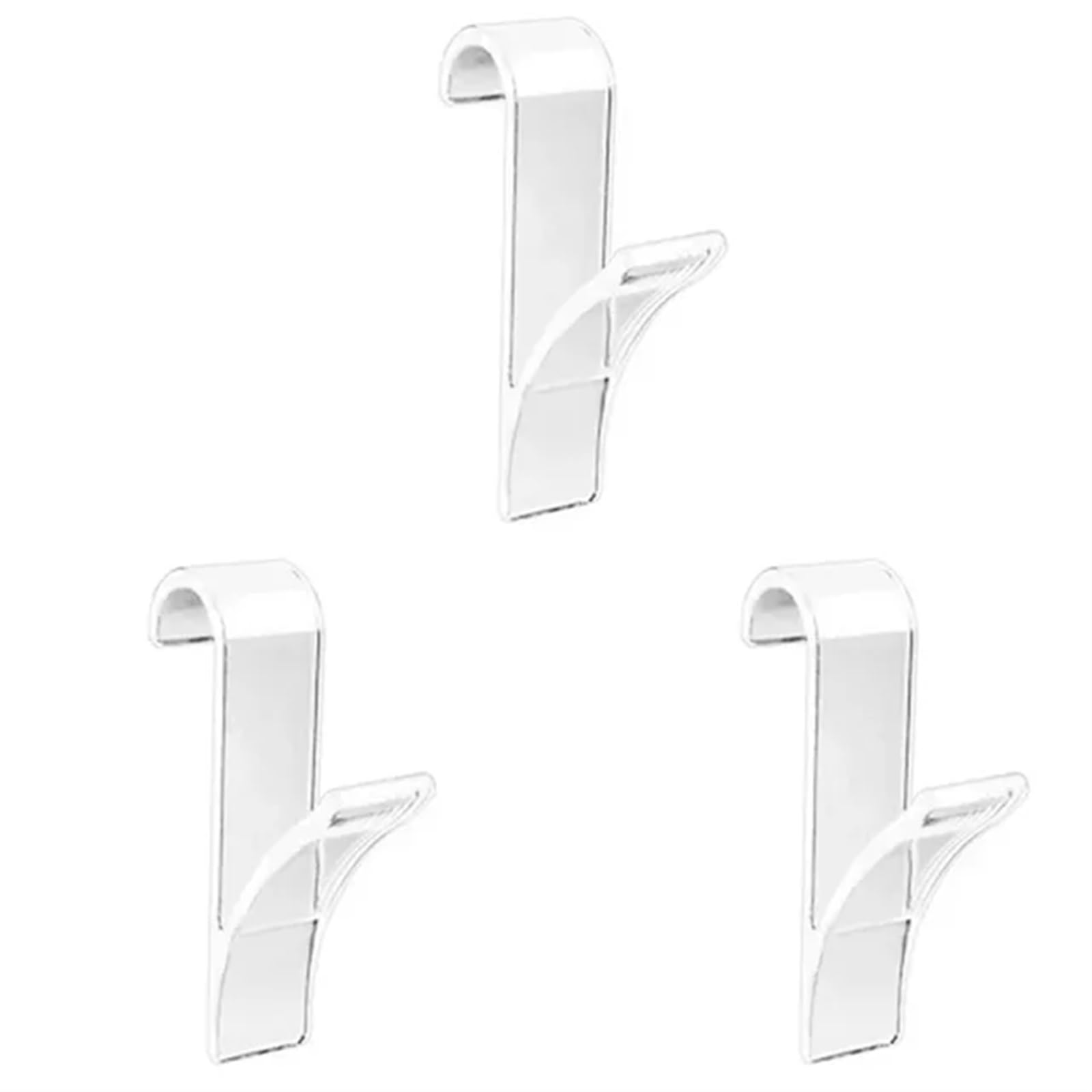 ZHOUXYFDC Shower Caddy Kitchen Bathroom Hanger Clips Storage Racks White Clear Towel Radiator Rail Clothes Scarf Hooks Holder(Transparent 3 pcs)