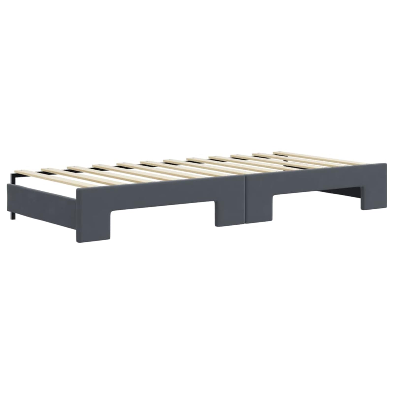 ATOMSTACK MAKER Divano letto pieghevole 2 in 1 per adulti, divano convertibile grigio scuro in velluto e poliestere (222 x 100 x 75 cm), ideale per soggiorno o camera da letto, include struttura in