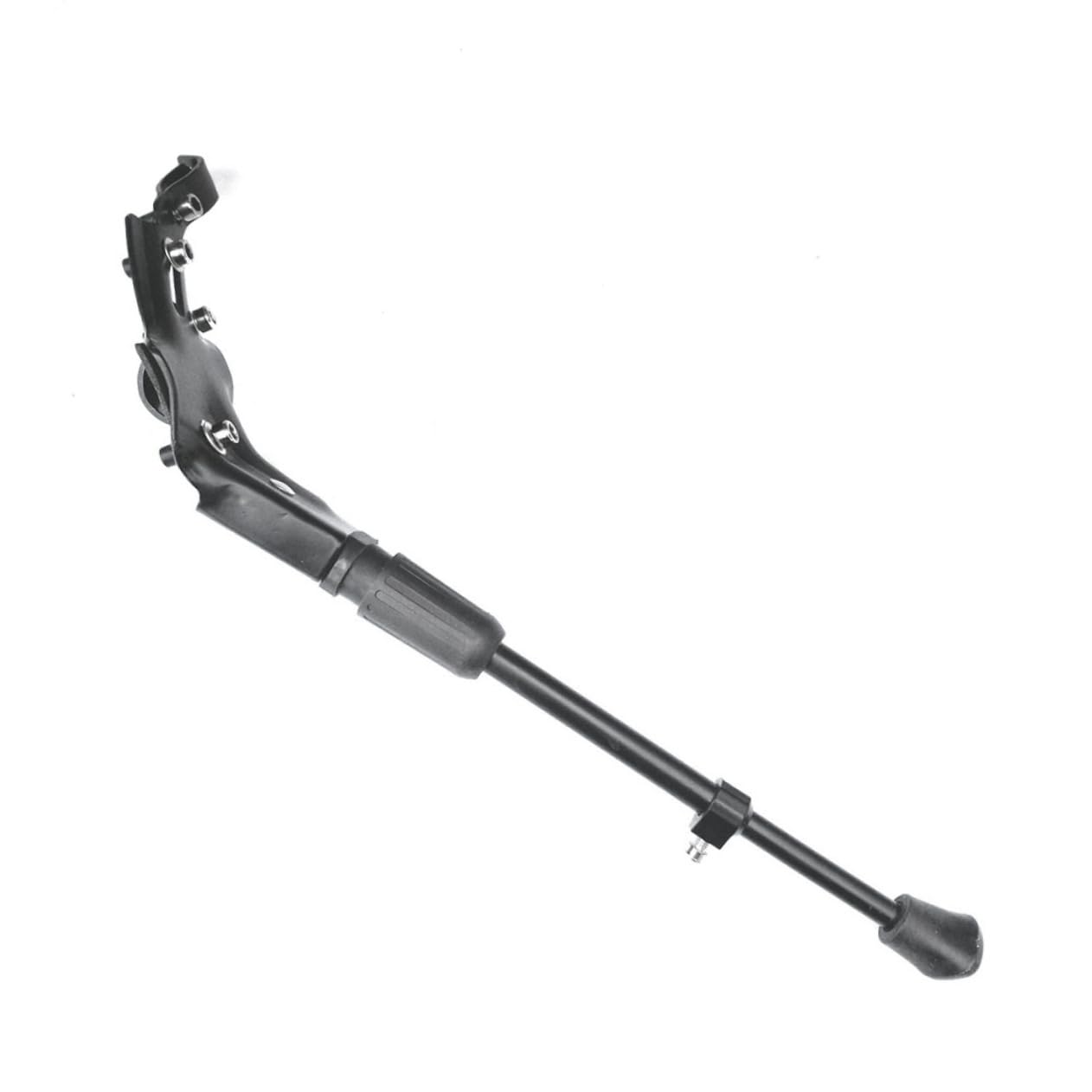 ARTIBETTER Adjustable Aluminum Alloy Bike Kickstand for Bicycles Easy Install Foot Support for Irregular Rear Flat Forks Stable Uneven Ground Black