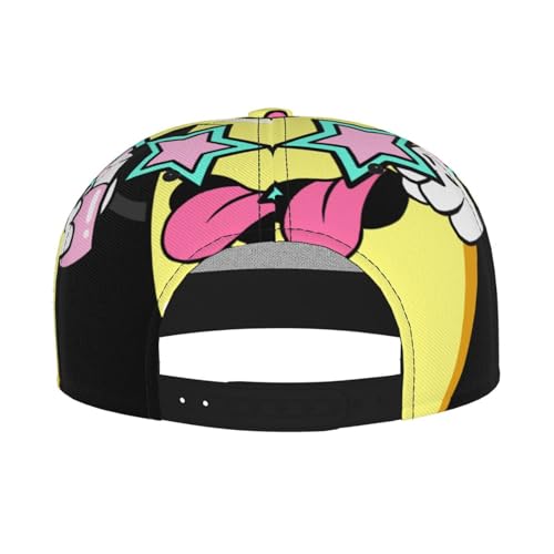 Weird Ice Cream Fashion Flat Brim Baseball Cap â€“ Stylish Unisex Cap with All-Over Print Design â€“ Breathable Lightweight Hat for Daily Wear, Outdoor Activities, and Travel4