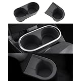 【GAFAT】ミニクーパー F65 F66 2024～現行専用 ドリンクホルダー BMW ミニ カップホルダー コンソールコップトレー 衝撃吸収 mini F65 F66 アクセサリー ドリンクホルダーカバー センターコンソール 収納 トレイ 傷 汚れ 落下 防止 水洗い可能 シリコン 内装 カーパーツ 車種専用設計 2pcs