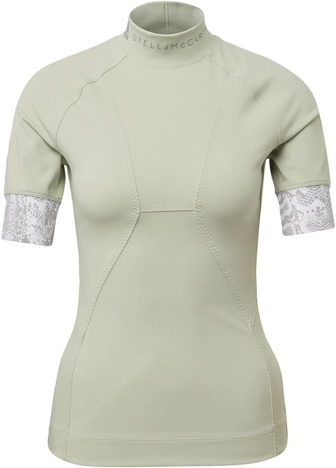 T-shirt ajusté adidas by Stella McCartney Heat.RDY design luxe vert galet