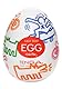 TENGA x Keith Haring EGG Street Einweg-Masturbationshilfe für Männer, Silber