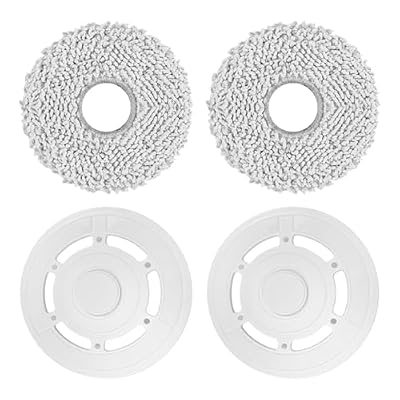 Mop Cloths with Plates Spare Parts,Compatible for ECOVACS,T20,Compatible for Omni, / T20e Robot Vacuum Cleaner Pad Holder