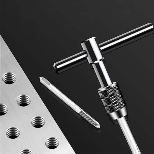Gewindebohrer Set, Gewindebohrer Satz, Tap Wrench Set, Gewindeschneider Halterschlüssel, Geeignet für Elektromechaniker, Ingenieure, Elektriker für Den Einsatz in Begrenzten Räumen