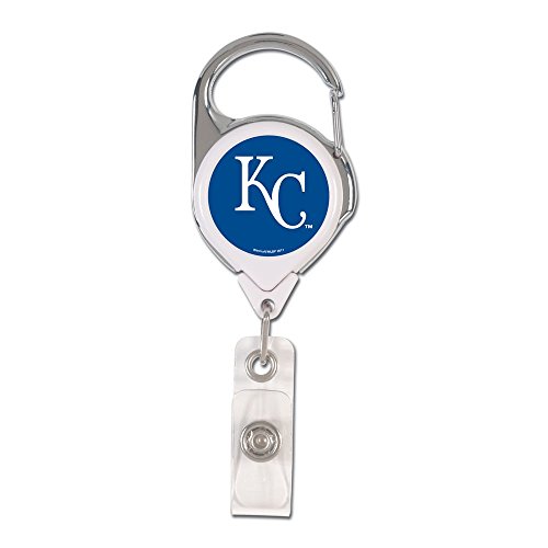 WinCraft MLB Kansas City Royals Retractable Premium Badge Holder, Team Color, One Size