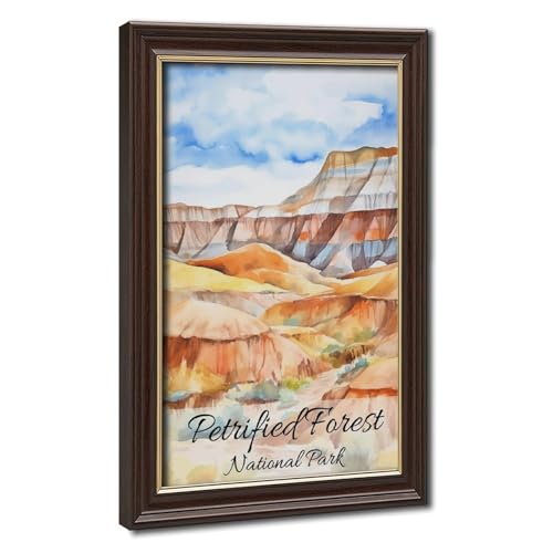 Toile Arizona National Park aquarelle - Tableau nature 20x30 cm cadre salon et bureau