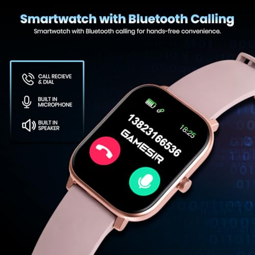 Image of GameSir H9 Gold Dial Smartwatch Combo, 4 Straps, 2.01'' HD Display, Bluetooth Calling, IP67, Crown Control, Fitness Tracker with Heart Rate & SPO₂, 100+ Sports Modes for Men & Women (Gold Dial)
