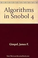 Algorithms in Snobol 4 0471302139 Book Cover