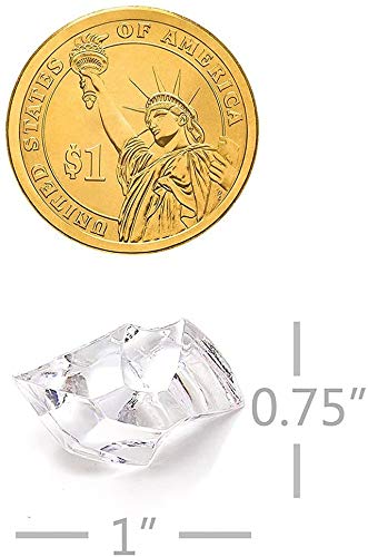 150 Pièces Faux Diamants Acrylique 11x14mm - Pierres De Glace Gemmes Pour Vases, Mariages Et Décorations