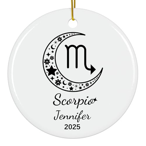 Scorpio Zodiac, Personalized Christmas Zodiac Decor, Constellation, Astrological Sign, Horoscope, October & November Birthday
