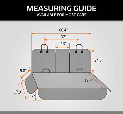 Vailge Bench Dog Car Seat Cover for Back Seat, 100% Waterproof Dog Car Seat Covers, Heavy-Duty & Nonslip Back Seat Cover… - Image 8