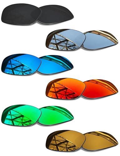 Image of Set of 6 Men's Replacement Lenses for Oakley Turbine OO9263 Sunglass Combo Pack S02
