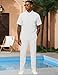 LecGee Men's 2 Piece Outfit Sets Short Sleeve Casual Button Down Shirts And Pants Sets Streetwear