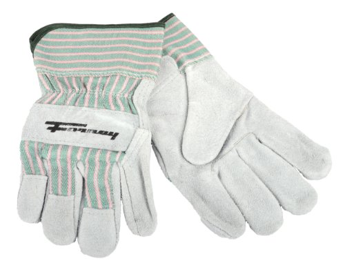 Forney 53204 Cowhide Leather Palm Men's Work Gloves, X-Large, Gray #TOP3