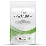 Bodygenix Antarctic Krill Oil - 1000mg Softgels Omega 3 Fatty Acids EPA & DHA Heart Brain Skin Health Support - Natural Food Supplement 4 Month Supply (120)