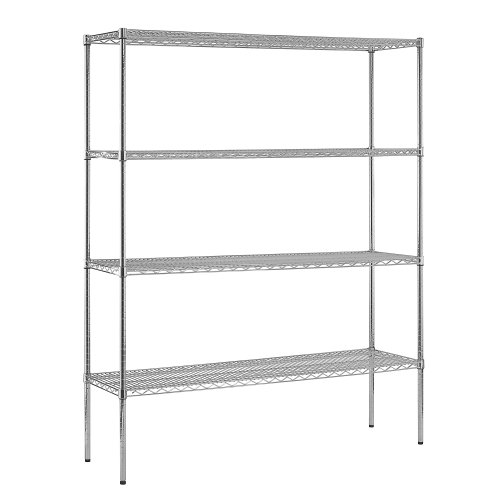 Sandusky WS601886-C Heavy Duty Steel Adjustable Wire Shelving, 600 lbs Capacity, 60