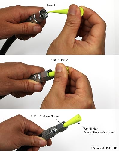 Mess Stopper™ Universal Hydraulic Oil Line Service Rubber Plugs and Caps Kit - Image 3