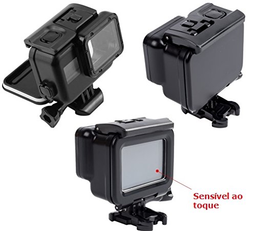 Pacote Completo de acessórios para Gopro Hero 5 Hero 6 Hero 7 black Bateria Dome 6 Estanque Preta To