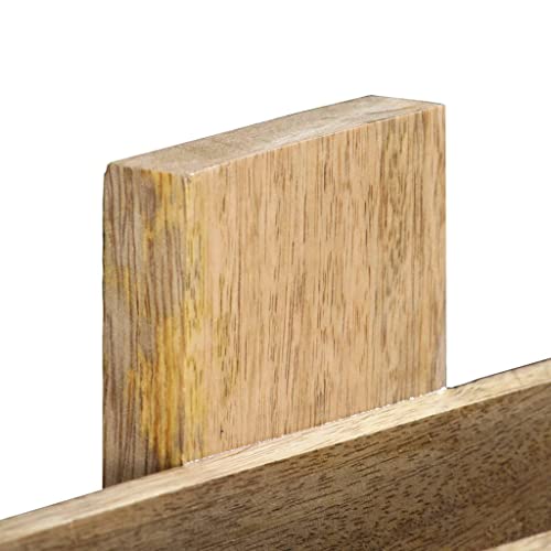 Librería estrecha de madera de mango con 4 niveles para espacios reducidos 7