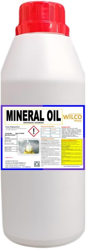 Food-Grade Mineral Oil for Cutting Boards, Butcher Blocks & Wood Care – Skin-Safe, Odorless, Premium Grade – Ideal for Wooden Utensils, Furniture, & Rust Prevention | 1 LITER