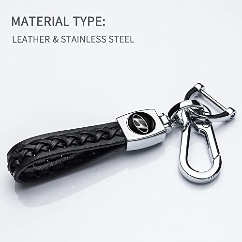 Loyal Guard Car Key fob Cover Replacement for Hyundai 2019 2018 2017 2016 2015 2014 2013 Hyundai Elantra Sonata Tucson Car Key case Accessories, Model-b-black, A