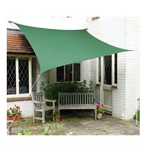 Voile de nuance 2x3m rectangulaire vert foncé étanche pour cour - 7