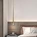 Creativo lampada a sospensione led moderna camera da letto salotto rettangolo Design luce pendente per minimalista cucina soggiorno studio cucina sala da pranzo lampadario H100cm luce bianca calda