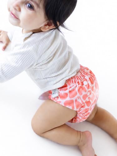Image of SuperBottoms UNO Luxe Cloth Diaper with Velcro Closure & DryFeel magic Pad + Booster Pad | For Babies 3M-3Y | Reusable Washable Cloth Diaper