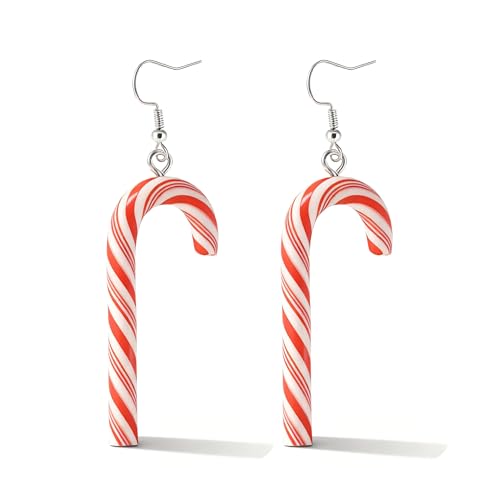 Christmas Earrings for Women Christmas Tree Snowflake Santa Candy Cane Snowman Penguin Dangle Earrings Holiday Winter Jewelry Gifts Stocking Stuffers