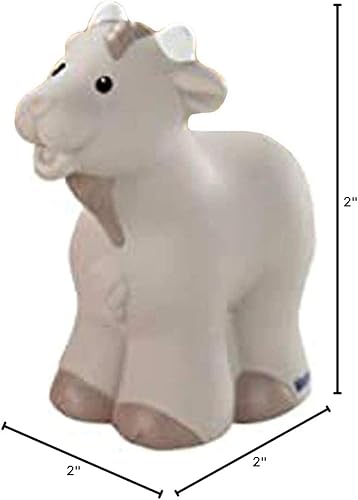 Miniatura 7 de Pieza de repuesto para escena Fisher-Price Little People Manger - N4630 ~ Juego de historia de Navidad ~ Figura de cabra gris de repuesto