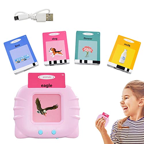 Flash Cards para Crianças | leitura recarregáveis USB para crianças,Dispositivo educacional cartões