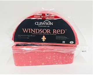 Clawson English Red Windsor Cheese, Infused Cheddar with Bordeaux Wines, 2 Wheels 2.5 lb Each, 5 lb Total, Gourmet Flavor, Pasteurized Cow’s Milk
