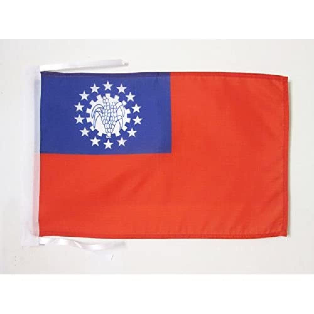 Iran Old Persia Flag 18'' x 12'' cords - Persian SMALL flags 30 x 45cm - Banner 18x12 in - AZ FLAG — view 5