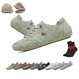Zapatos Vogany for Mujer y Hombre, Zapatillas ortopédicas Impermeables y Transpirables VogLDeck, Zapatos Descalzos de Alpaca, Zapatos for Exteriores Nevova(Light Green,42 EU)