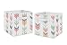 Coral and Mint Woodland Mod Arrow Foldable Fabric Storage Cube Bins Boxes Organizer Toys Kids Baby Childrens for Collection by Sweet Jojo Designs - Set of 2