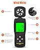FOOAO Digital Anemometers,Wind Meter Handheld,CMF Meter to Measure Wind Speed and Temperature to Assist in Drone Flights, Outdoor Activities, Shooting Sports and HVAC Systems